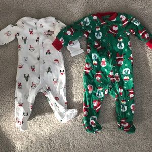 Set of 2 unisex baby Christmas pj’s